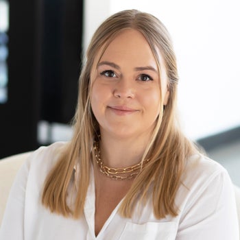 Portrait of Haley Saalsaa Miller, Realtor.