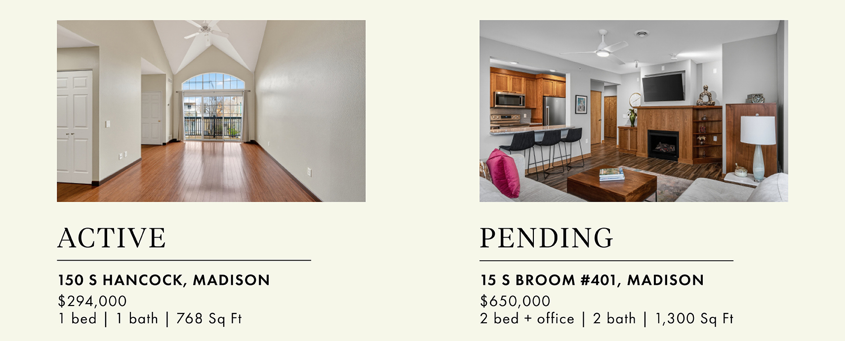 Q1 2026 Downtown Madison WI Condo Update, Listings