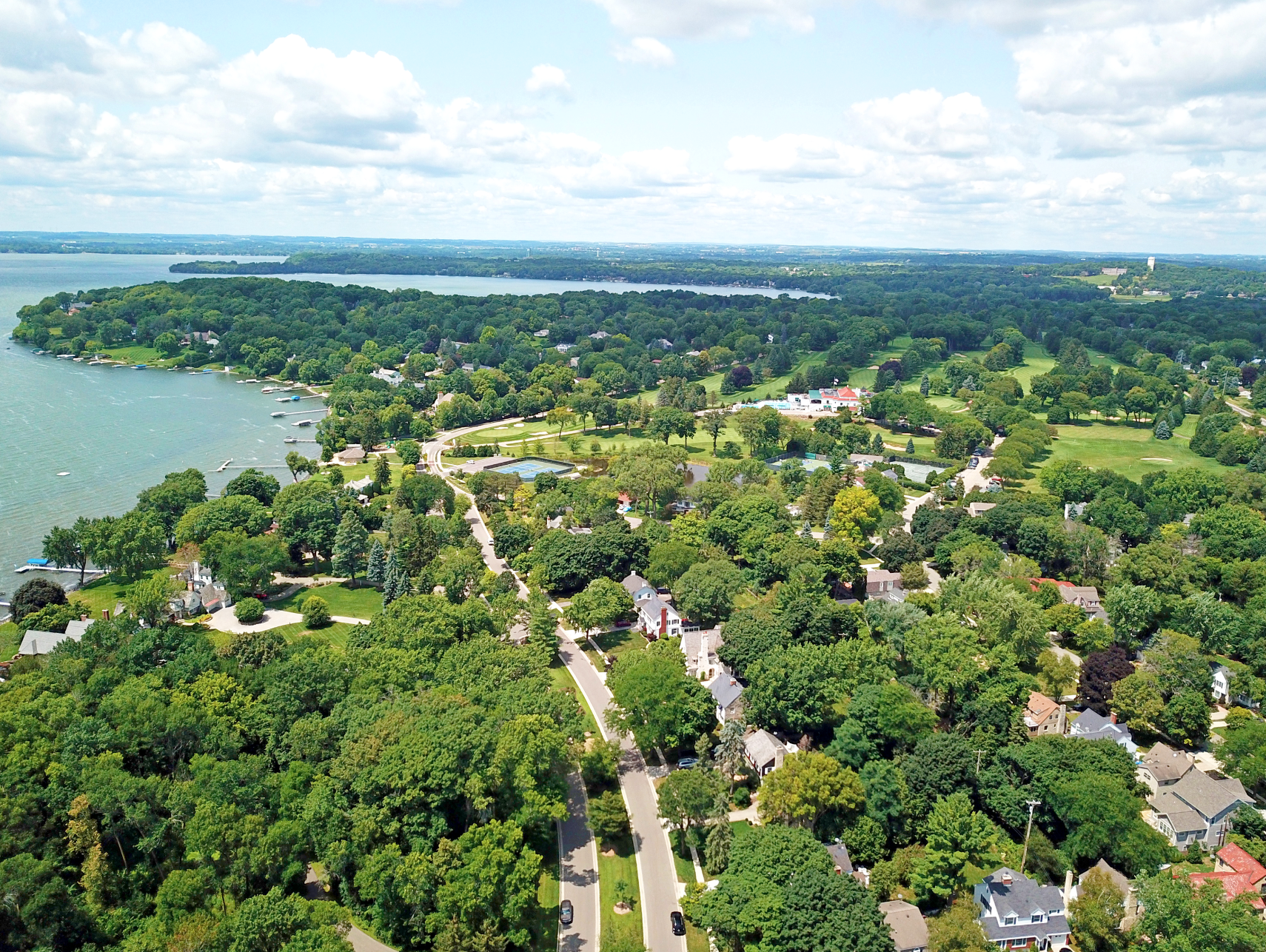 Maple Bluff, Madison Drone Shot
