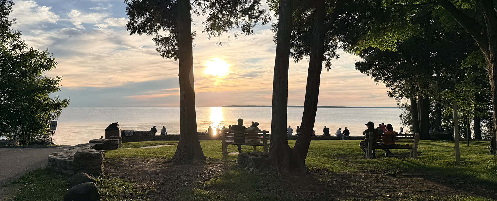 Sunset at Sunset Beach in Fish Creek Door County Wisconsin