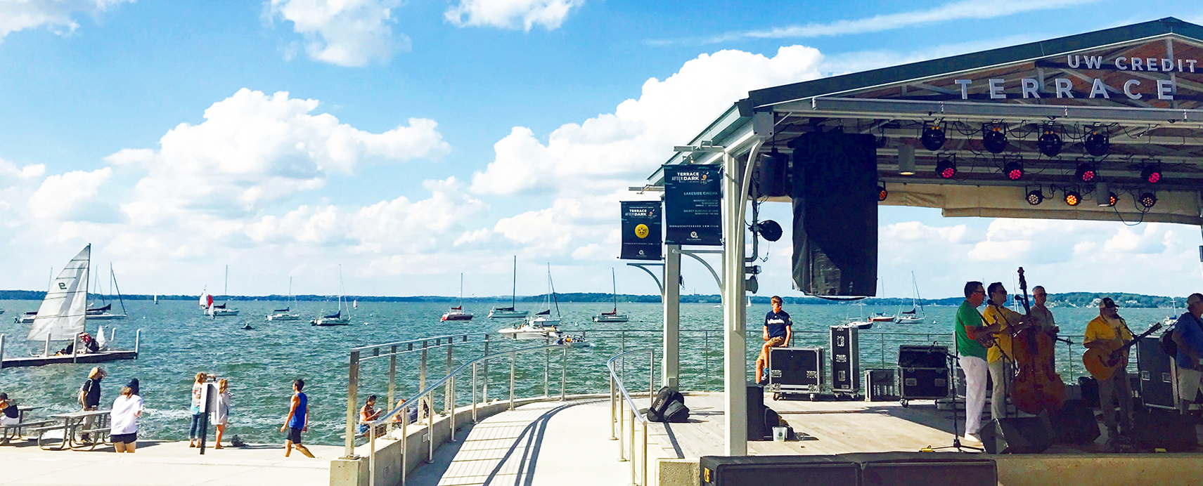 Live music at The Memorial Union Terrace on Lake Mendota