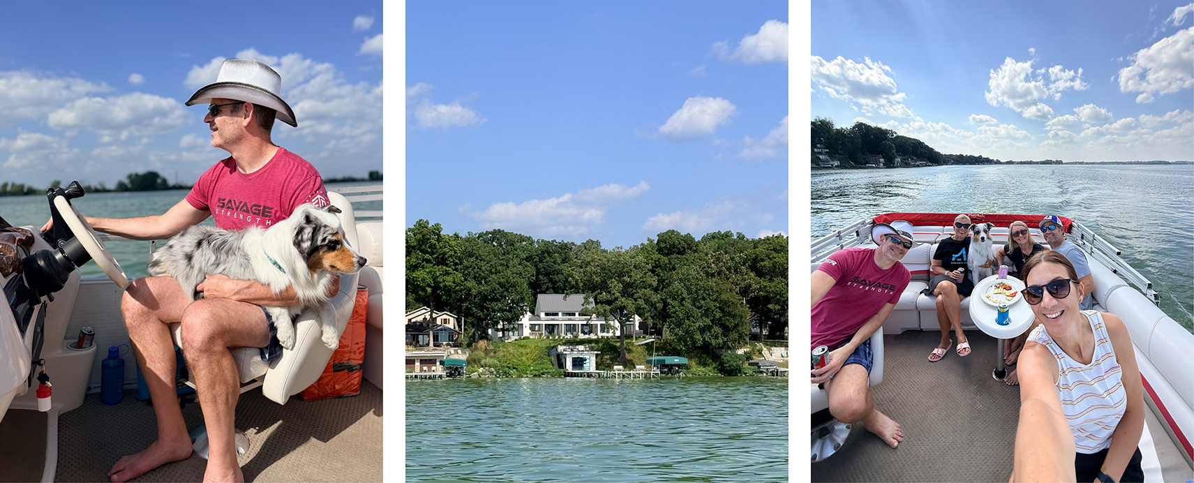 Enjoying a boat day on Lake Kegonsa in Stoughton, Wisconsin