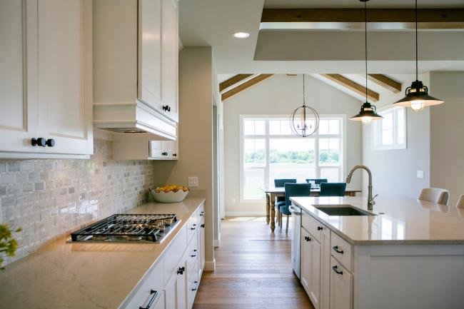 Interior shot of a kitchen